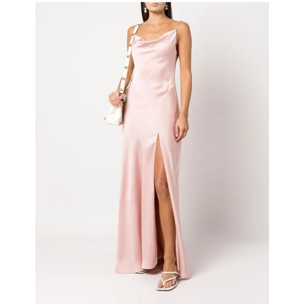 Jonathan Simkhai Finley Slip Evening Gown - Rose Quartz
